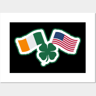 america ireland day Posters and Art